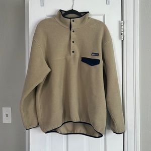 Patagonia Synchilla Snap-T Pullover in Tan